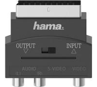 Hama 00205268 adaptador de cable de vídeo S-VHS 3 x RCA + SCART (21-pin) Negro