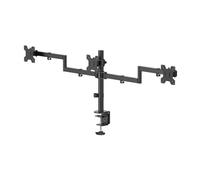 Hama 00220899 Soporte Monitor Abrazadera Mesa 13 a 27" VESA 75x75 a 100x100 Max 7Kg 3 Pantallas
