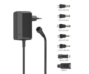 Hama 00223613 unidad de fuente de alimentación 12 W Negro