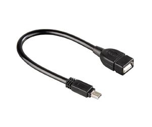 Hama 039626 - Adaptador de USB a Mini USB de Tipo B, 10 cm