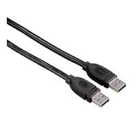 Hama 1.8m USB 3.0 - Cable USB (1,8 m, Male Connector/Male Connector, 5000 Mbit/s, Negro)