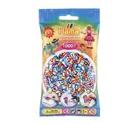 Hama 10.207-90 1,000 Beads in Bag Striped Mix 90, Multicolour, (Importación USA)
