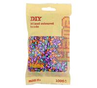 Hama 10.207-92 1,000 Beads in Bag Striped Mix 92, Multicolour, (Importación USA)