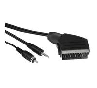 Hama 10m Rca + Toma Euroconector para PC Notebook An TV Cable Adaptador