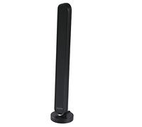 Hama 121652 - Antena de TV, negro | Antena interior digital negra, antena activa con conector F, cable de 1,4 m