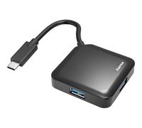 Hama 200112 Hub Multiport USB-C USB 3.2 Gen 2 Negro 4 Puertos