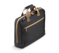 Hama |Maletín para portátiles de hasta 36cm (14.1") (Mochila ordenador portátil ultra ligera, 100% poliéster reciclado, ideal apra trabajo) Negro