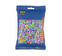 Hama 201-50 Pastell/Kopfkarte - Cuentas de plástico de Colores Pastel (3000 Unidades) [Importado de Alemania]