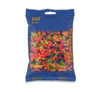 Hama 201-51 - The Original Beads, 3000 Pcs, Neon, Mixed (Importación USA)
