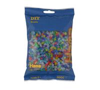 Hama 201-53 Iron-On Beads 3000 Stationery Transparent (Importación USA)
