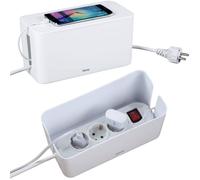 Hama 20661 Kabelbox Blanca Organizador De Cables Para Oficina