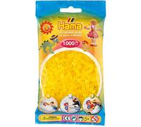 Hama Perlas fusibles midi 207-14 – Amarillo translúcido – 1000 unidades – Importado de Alemania