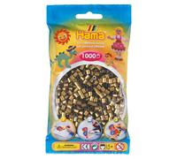 HAMA Bolsa de perlas | Aprox. 1000 cuentas midi fusibles para manualidades y mosaicos | Perlas de fusión para niños creativos 5+ | Juego de arte y decoración | Bronze