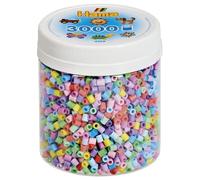 Hama- 3,000 Midi Beads-Pastel Mix Hama-3000 Cuentas Mezcla, Multicolor, Talla única (10.209-50)