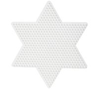 Hama Hama-269 Placa de 269 Pines con Estrella Grande, Color Blanco, 17 x 14.5 x 0.5 cm