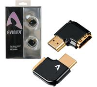 Hama 2er Kit HDMI Adaptador de Ángulo Derecho + Izquierda 90° 8K 4K UHD Enchufe