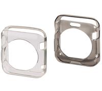 Hama 2x Funda Protectora Set Piel TPU Cubierta para Apple Reloj 38mm + Series 0