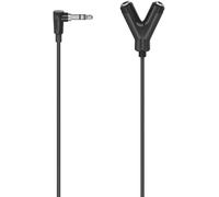 Hama 3.5mm Jack Y Cable Auriculares Divisor / Distribuidor de Audio, Negro...