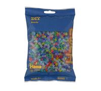 Hama - 3000 Midi Beads [8 Colores Transparentes]