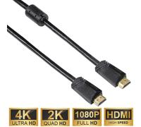 Hama 4K 5m Cable HDMI Ethernet Oro Conexión 3D UHD Full-Hd TV PC Monitor De