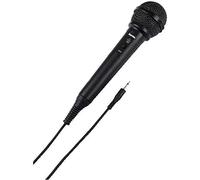 Hama 46020 - Micrófono dinámico (Conector Mini Jack a Jack), Color Negro