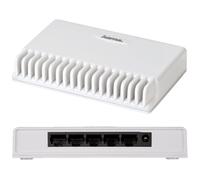 Hama 5-Port Interruptor de Red Lan Distribuidor Hub Rápido Ethernet 10/100 RJ45