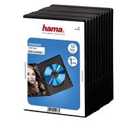 Hama - DVD Jewel Case with foil, 10-pack, black, Negro