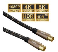 Hama 5M Cable De Antena 120DB Cable Coaxial Cable Coax 8K 4K HD TV LED LCD OLED