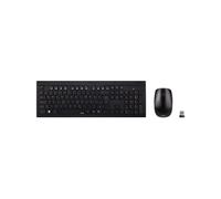 Hama | Kit Teclado y Ratón Inalámbricos 2.4 GHz (Teclado QWERTY Español Silencioso + Ratón 1600 dpi, Nano-Receptor USB, Diseño Compacto) Negro