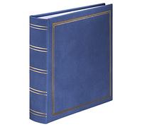 Hama 7164 Álbum de Fotos, Piel sintética de Poliuretano, Azul, 22.5 x 22.5 cm