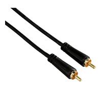 Hama 75122266 - Cable de Audio RCA Macho (1,5 m), Color Negro y Dorado