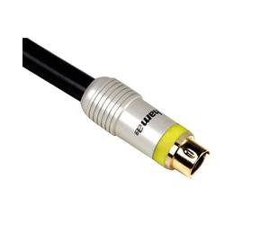 Hama 79047 cable S-vídeo 5 m S-Video (4-pin) Negro - Cables S-vídeo (5 m, S-Video (4-pin), S-Video (4-pin), Oro, Negro, Macho/Macho)