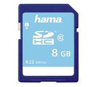 Hama - 8GB SDHC, 8192 MB, Secure Digital High-Capacity (SDHC), 22 MB/s, 15 MB/s, Negro