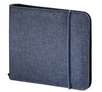 Hama 95681 Funda cartera 24discos Azul funda para discos ópticos - Fundas para discos ópticos (Funda cartera, 24 discos, Azul, Poliéster, 163 mm, 22 mm)