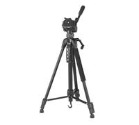 Hama Action 153 3D - Trípode para cámara de Fotos (60-153 cm de Altura, trípode con Cabezal de 3 vías, cámara réflex para cámara de vídeo), Color Negro