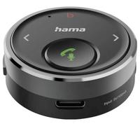 Hama Adaptador Bluetooth para coche para entrada AUX con amplificador de | Receptor Bluetooth negro, para música, control de voz, como kit manos libres, también para altavoces, etc.