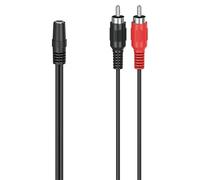 Hama Cable Adaptador Jack 3.5 mm Macho a 2 RCA Macho Audio