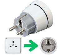 Hama Adaptador de Corriente Enchufe Del Recorrido UK Emiratos Dubai Tipo G > F