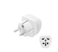 Hama | Adaptador de Enchufe Tipo E/F (Híbrido) Universal Blanco
