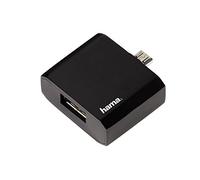 Hama - Adaptador de Host USB para Tablet con conexión Micro USB, Color Negro