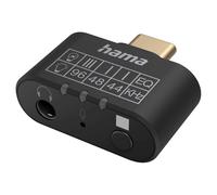 Hama Adaptador de Sonido Usb-C A 3,5mm Clavija Aux Micrófono Ecualizador Eq PC