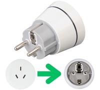 Hama Adaptador De Viaje Enchufe China Australia Tipo I A Alemania DE BRD UE
