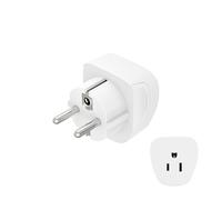 Hama | Adaptador de Viaje Tipo A y Tipo B, 3 Clavijas para Europa, dispositiovos de America y Canada.