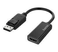 Hama Adaptador de vídeo, conector DisplayPort - toma HDMI, Ultra-HD 4K