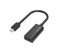 Hama - Adaptador de vídeo Mini DisplayPort - Puerto DisplayPort, Ultra-HD 4K