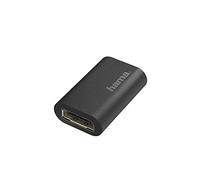 Hama Adaptador DisplayPort - DisplayPort para conexión de Dos Cables o como Cable de extensión (4K, 21,6 Gbit/s) Negro