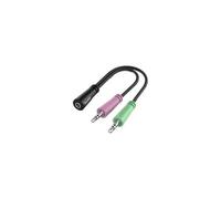 Hama Adaptador Jack 3.5 Mm 4 Polos F/2x Jack 3