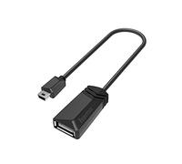 Hama Adaptador OTG Mini USB B Enchufe - Toma USB A 2.0 (480 Mbps, Enchufe Estrecho, Cables de Cobre) Negro