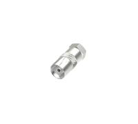 Hama - Adaptador Sat, Conector F Macho - Conector coaxial Hembra
