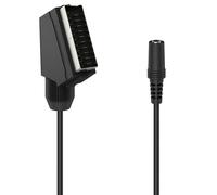 Hama Adaptador Scart a Jack 3,5 mm Macho-Hembra Negro AUX TV